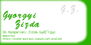 gyorgyi zizda business card